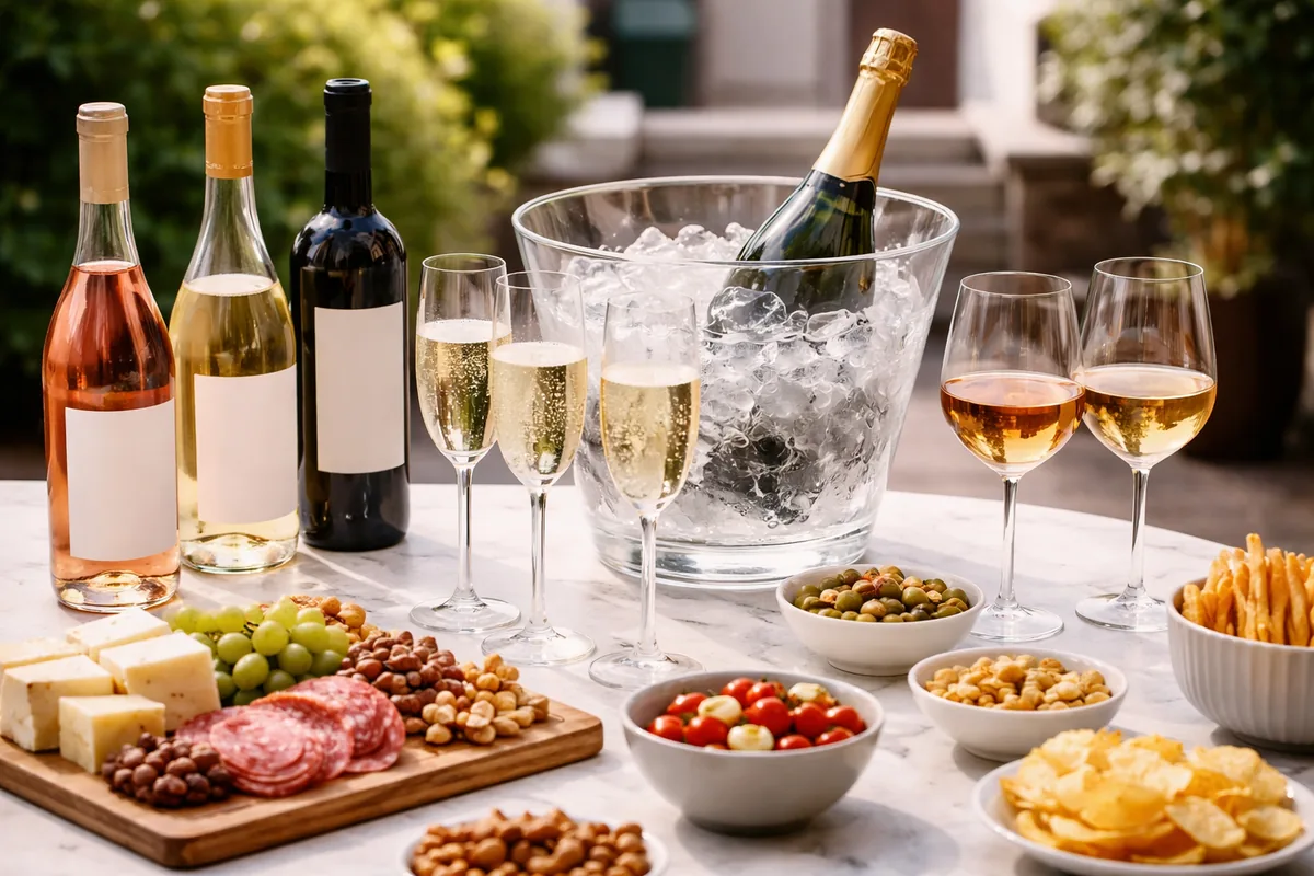Comment bien recevoir avec les bonnes quantités de vin et champagne à l'apéritif